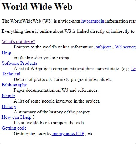 CERN world wide Web